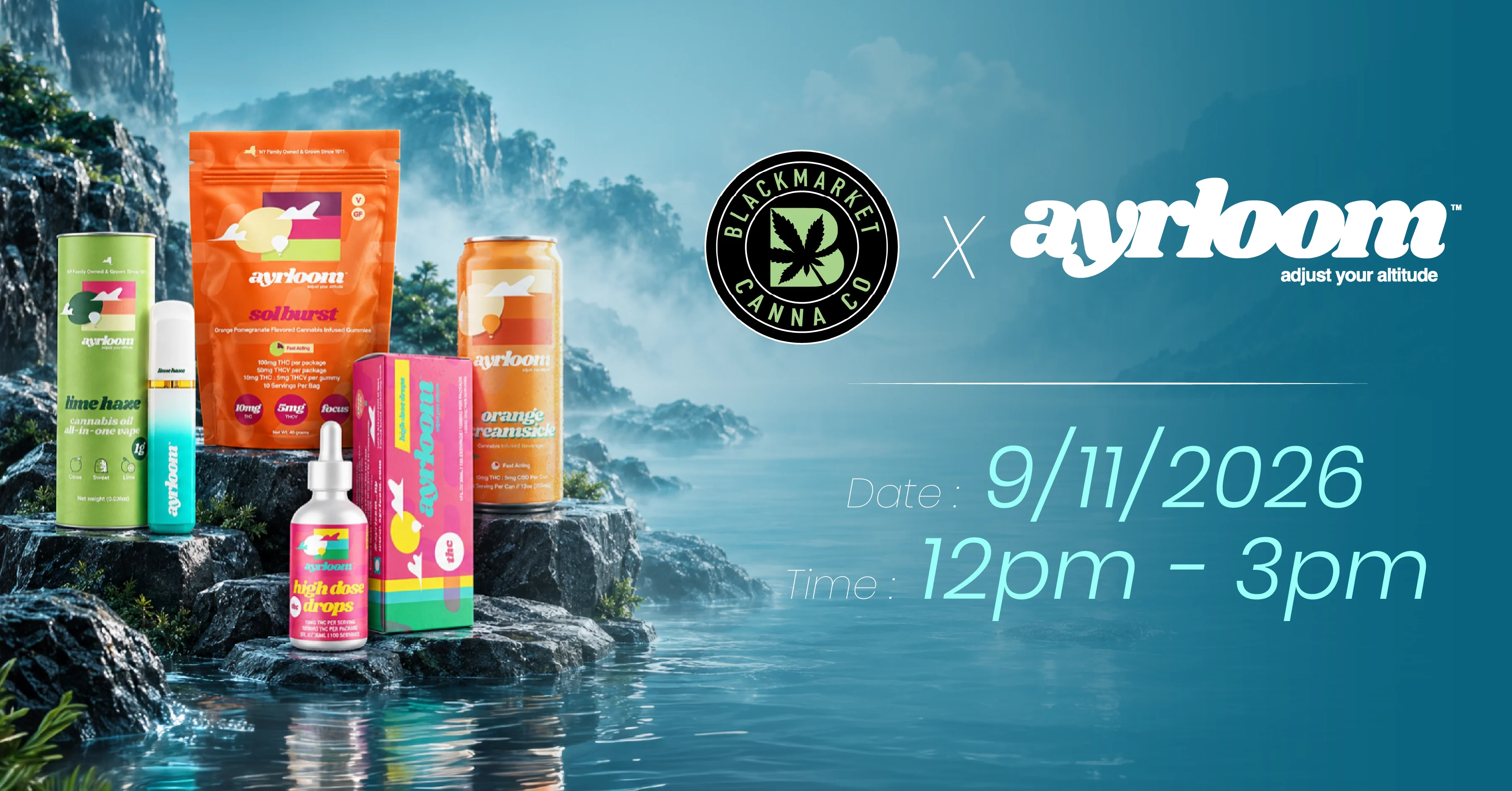 Blackmarket Canna × Ayrloom event