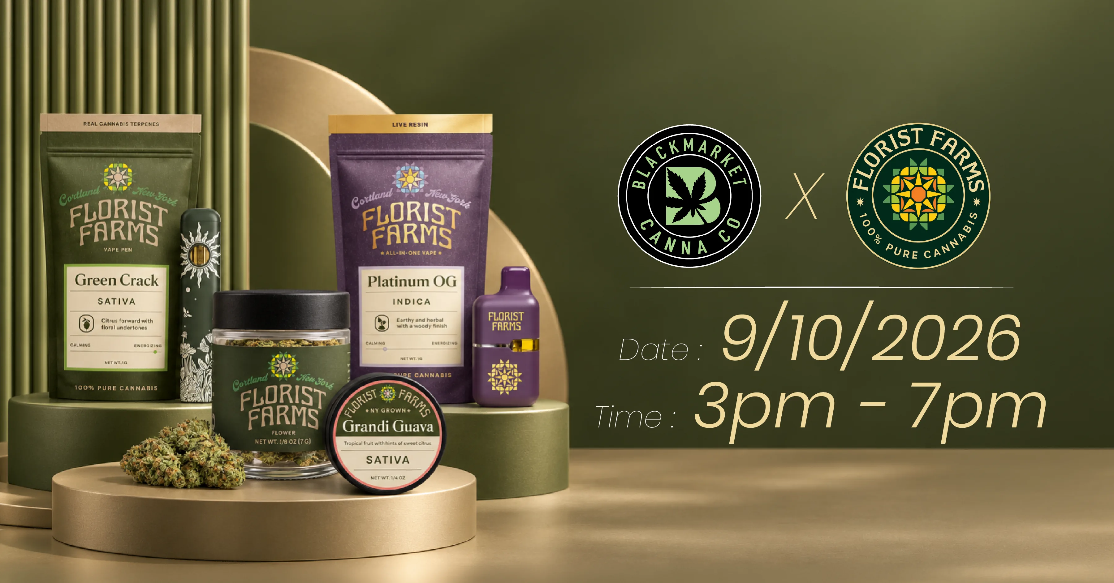 Blackmarket Canna × Florist Farms event