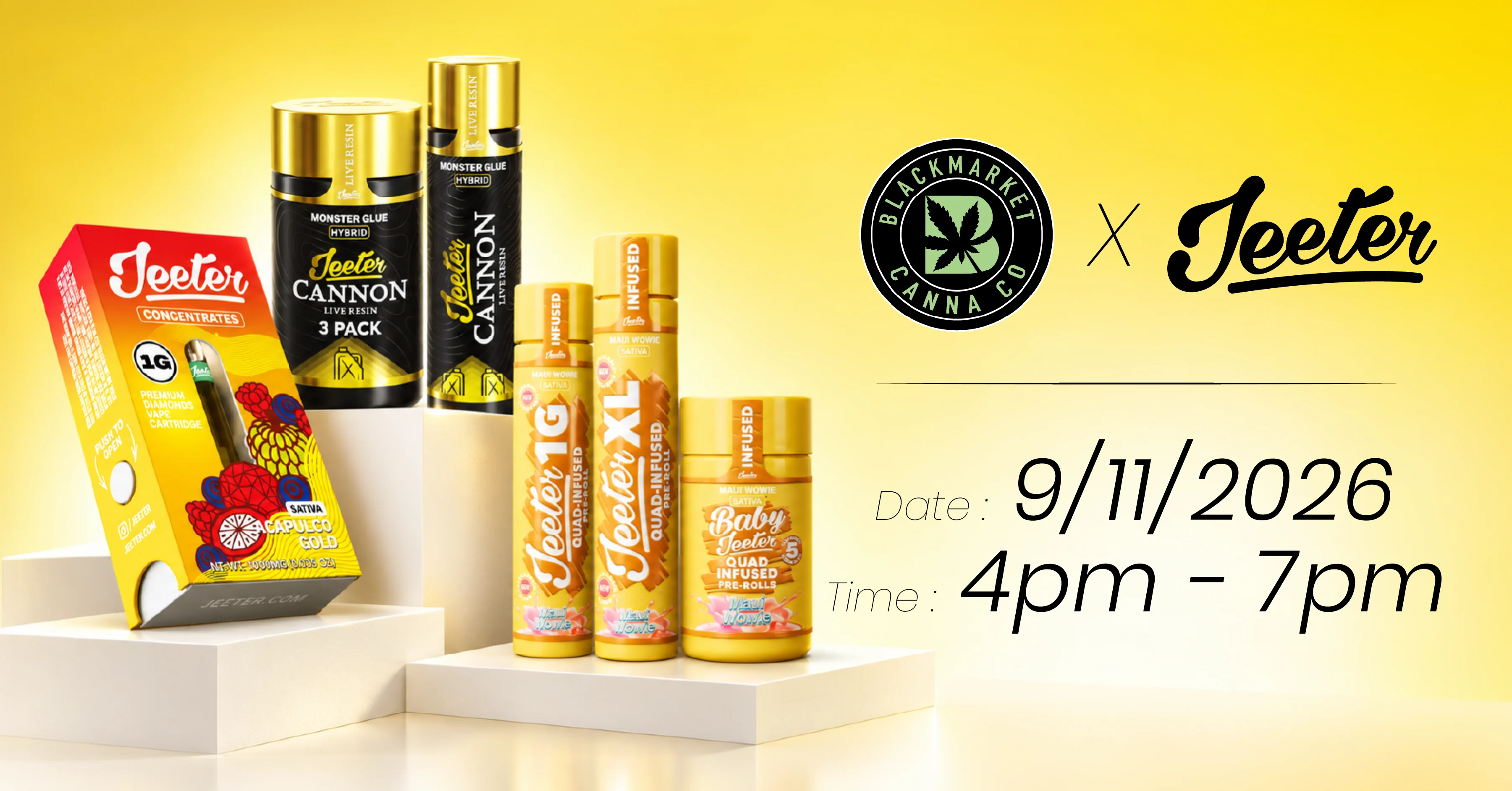 Blackmarket Canna × Jeeter event