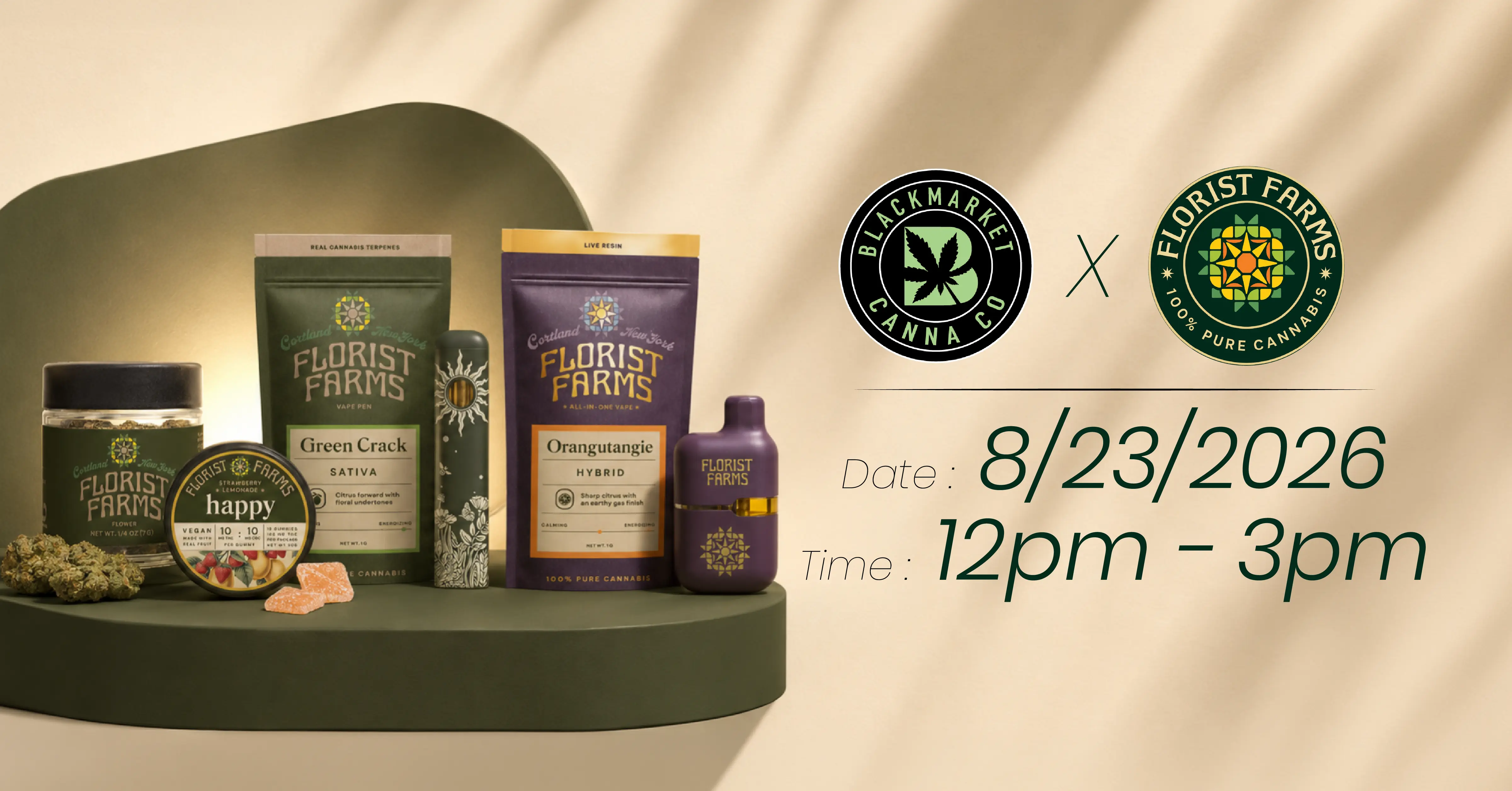 Black Market Canna Co and Florist Farms event
